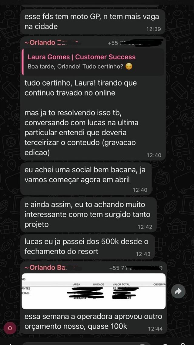 Mais de R$500 mil desde o fechamento